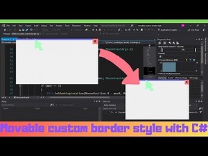 How to make a movable custom border style with C#