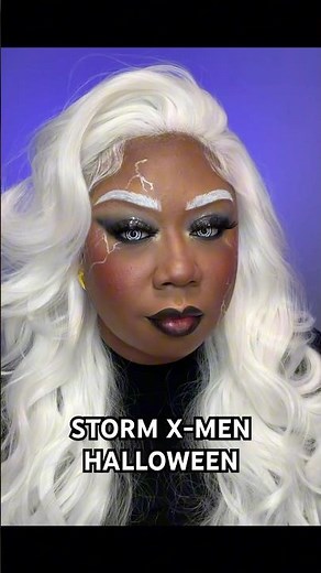 Day 21: Storm X-Men Halloween Costume #halloweenmakeup #halloweencostume #halloween2025