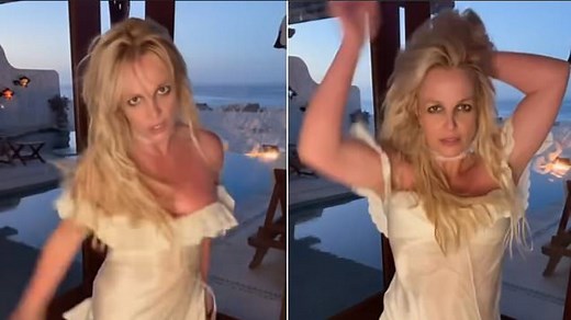 Britney Spears has another VERY revealing moment in sexy dancing video... before deleting clip