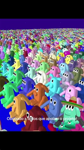 Coloquei 10 MIL Aliens do meu Jogo Novo na Tela! 🛸 #indiegame #gamedev #cozygames #aliens #unity3d