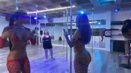 pole dance class with me and the gang