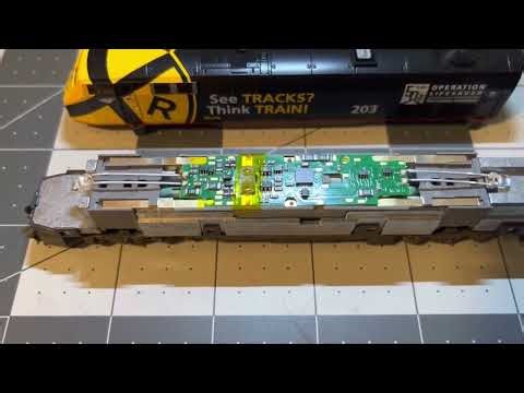 Amtrak P42 N Scale DCC Digitrax DN163KOA Installation