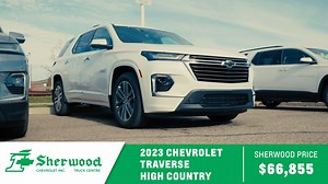 The 2023 Chevrolet Traverse High Country is the pinnacle of midsize SUV luxury and performance. Its premium design, spacious interior for seven passengers, potent V6 engine, and advanced tech redefine high-end SUVs. To learn more, visit https://bit.ly/3FmVG8g | Sherwood Chevrolet | Facebook