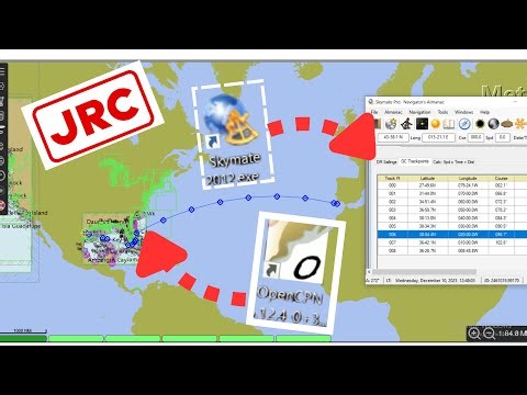 Plotting Great Circle on ECDIS by free softwares - OpenCPN and SkymatePro