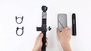 Smatree Portable Osmo Pocket 3 Power Stick (Power Bank) Compatible for DJI Osmo Pocket 3, Handheld Smartphone Holder Mount Pocket Bracket Set with Tripod for Osmo Pocket 3