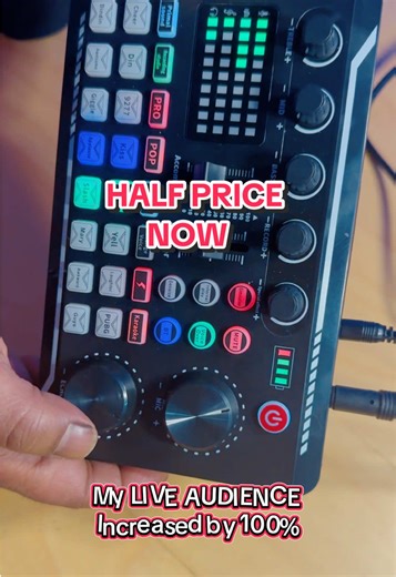 My Live Audience increased by 100% after using these CONDENSER MIC AND SOUND CARD INTO MOBILE PHONE #tiktokmademebuyit #spotlight #contentcreators #christmasgift #blackfriday