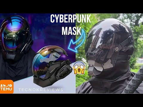 🔥😱Best Cyberpunk Mechanical Mask on Temu! | Top Cyberpunk Cosplay Mask for 2026💥