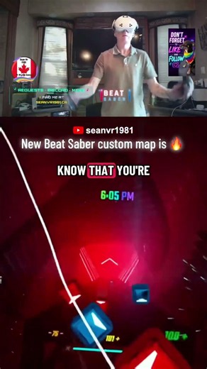 New Beat Saber custom map is 🔥 thanks for joining my evening Bear Saber stream.