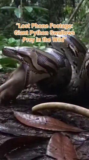 “Lost Phone Footage: Giant Python Swallows Prey in the Wild” | Lurza Lurza