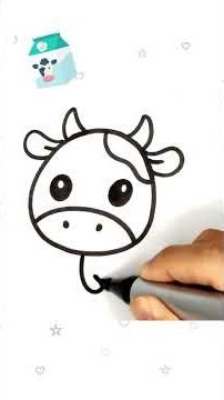 CUTE CAT Drawing Easy 🐮 #drawingshorts #drawing