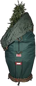 [Upright Tree Storage Bag] - Christmas Tree Storage Bag | Hold Artificial Trees up to 9 Feet Tall - Keep Your Fake Tree Assembled | Includes Rolling Tree Stand (9' - XLarge (Wide))