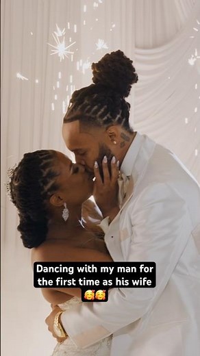 Having your dance for the first time as husband and wife 🥰 #firstdance #weddingmoments #couplegoals