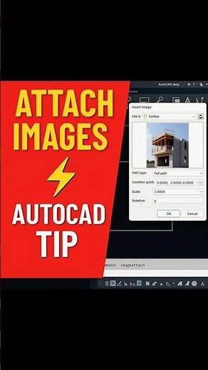 AutoCAD Tutorials | How to Attach Images to DWG Drawings | Quick AutoCAD Tip #Shorts #tutorial