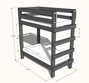 Toddler Bunk Beds DIY Plan – PDF Guide for Low, Safe & Compact Kids Sleeping Setup | Easy Build for Small Spaces - Etsy Canada