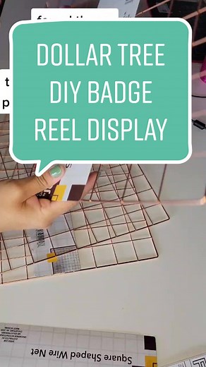 Let's DIY a badge reel display with items from Dollar Tree #dollartreediyprojects #dollartreefinds #dollartreecrafts #diyproject #diydisplay #diybadgereeldisplay #popupshophacks #popuphacks #