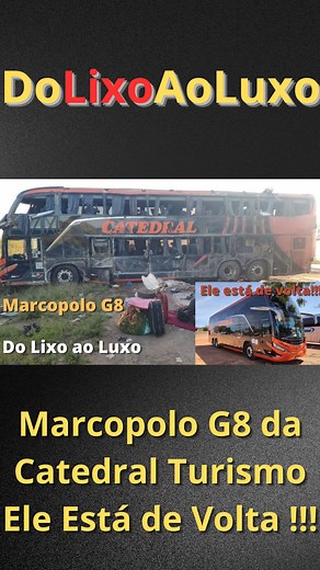 3.5K views · 134 reactions | Do Lixo ao Luxo - Marcopolo G8 da Catedral Turismo ,Ele Está de Volta !!!#dolixoaoluxo #onibus #G8 #catedral #turismobrasil #Recuperado #reformado #MarcopoloG8 #EleEstáDeVolta | Clube do Onibus Antigo | Facebook
