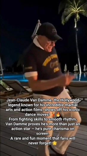 Jean-Claude Van Damme Legendary Dance 💥 | Hollywood Action Icon Moves #jcvd #hollywoodlegends