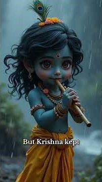 Krishna and the Wild Storm 🌧️ | Lord Krishna Kids Story in English | Moral Story from Vrindavan