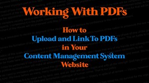 Working with PDFs