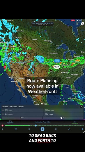 🚨 WeatherFront v1.21 is LIVE! 🚨 Route Planning has arrived - and it’s a game changer. 🛣️ Track weather conditions along your entire route 📍 Pin your route and view it across radar, satellite, and model data 🌧️ Stay ahead of the forecast before you hit the road Also new in this update: 🌧️ WPC Excessive Rainfall Outlooks 🌡️ CPC Temperature & Precipitation Outlooks 🧭 Extended GPS arrow for better navigation 🔠 Bold city names for improved visibility ⬇️ Update now or download WeatherFront to