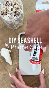 DIY Seashell Phone Case🐚 This is such a fun and simple DIY for summer. Shop everything in comments | Glambytes Blog