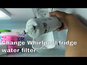 How to change Whirlpool refrigerator water filter / replace whirlpool fridge wrmf3636rv00