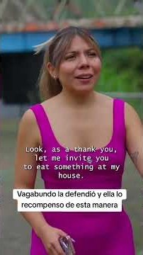 Homeless man defended her and she rewarded him this way