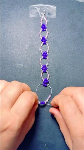 Easy Bracelet For Beginners! Tutorial step by step 😍💜 #diy