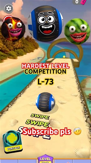 Hardest Levels Comparison | Going Balls Mobile Game | Level 73