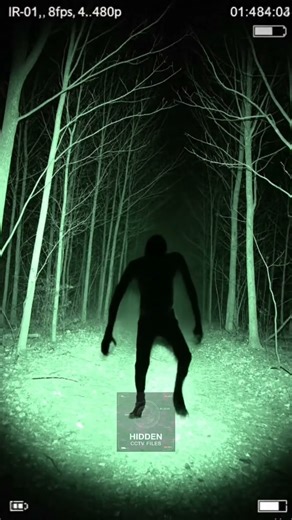 Night Cam Records Shadow Creature in Woods | Chilling Paranormal Footage