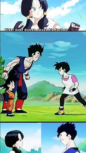 Videl asks Gohan about his Father | Dragon Ball Z #shorts