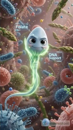 Boost Fertility: 3 Foods That Make Sperm Healthier 🧬 3D Medical Animation #Shorts