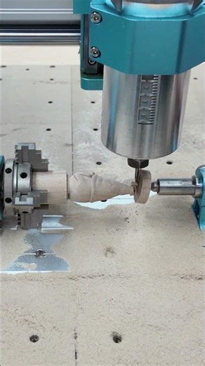 CNC 4th Axis Wood Carving Process #woodcarving #cncrouter