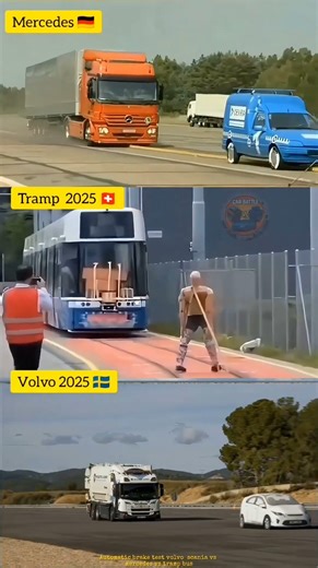 Mercedes, Tramp, and Volvo: Analysis of Emergency Braking Systems