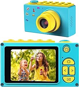 BlueFire Kids Digital Camera, Mini 2 Inch Screen Children's Camera, 8MP HD Child Camcorder, Best Digital Camera for Boys and Girls (Blue)