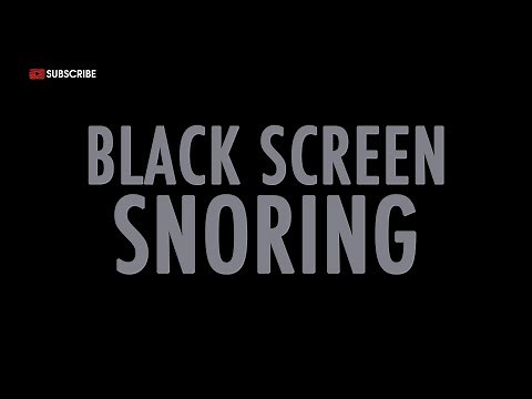 Realistic Snoring Sounds | Dark Screen | 11 Hours | No Ads | Sleep Aid & Relaxation
