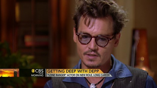 Johnny Depp does his best Marlon Brando impression