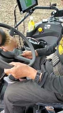 #autosteer #farming #tractor クボタトラクターSL350SPにトプコン自動操舵システムXC1/XR1を取り付けて実演