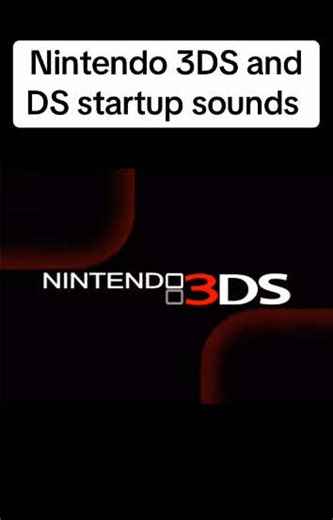 Nintendo 3DS and DS startup sounds #fyp #3ds #ds #nintendo #nostalgiacore