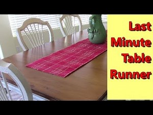 Last Minute Table Runner | The Sewing Room Channel