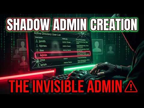 Shadow Admin Account Creation | The Invisible Admin | Offensive Security