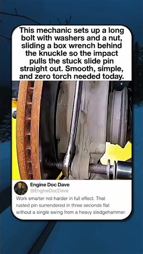 Genius Brake Caliper Pin Removal Trick