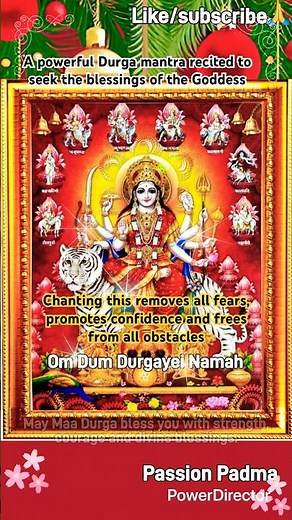 "Sarva Badha Vinirmukto" A powerful Durga maa mantra that removes all fears and promotes confidence