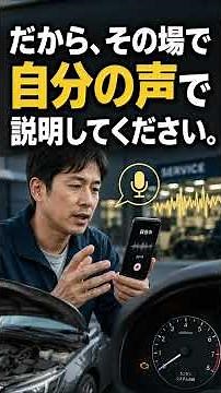 車の不調はスマホで記録してください 異音 異臭 振動の正しい伝え方#車のマニアック解説#豆知識