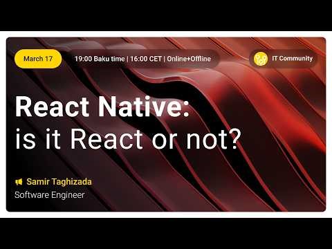 React Native: is it React or not? Important similarities and differences