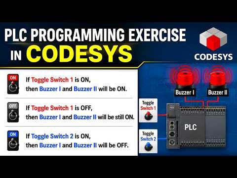 PLC Programming Exercise in CODESYS | Buzzers