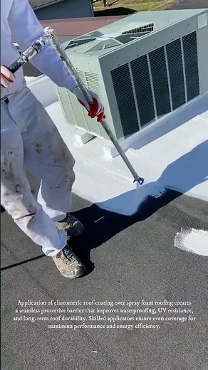 Seamless Roof Protection: Elastomeric Coating Over Spray Polyurethane Foam