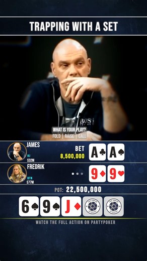 TRAPPING WITH A SET 😱 #poker