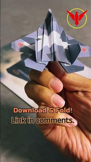 Top Gun Maverick 5th Gen Stealth Fighter – Paper Folding Template Build