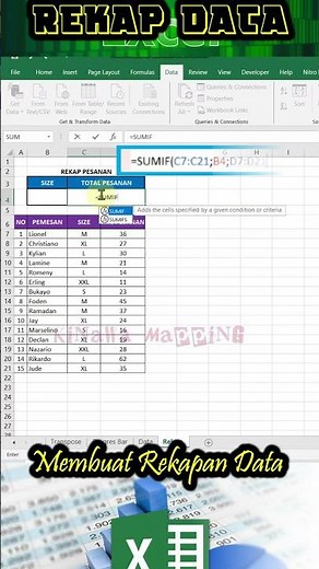 How to Recap Order Data in Excel #RecapData